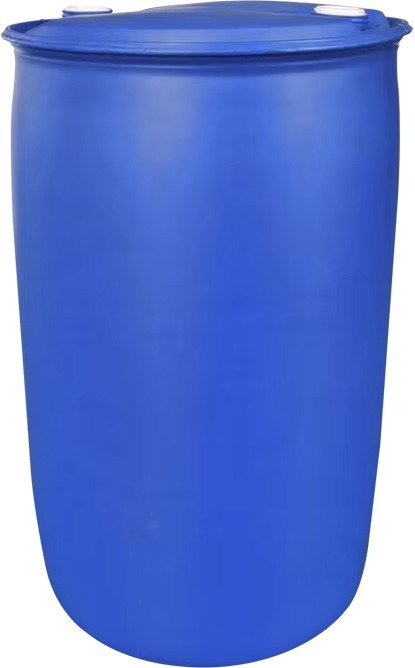 Blue 200-litre barrel